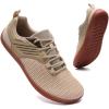 imageWateLves Barefoot WideToe Water Shoes for Womens Mens Minimalist Breathable Beach Shoe with Zero Drop Sole088beige
