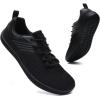 imageWateLves Barefoot WideToe Water Shoes for Womens Mens Minimalist Breathable Beach Shoe with Zero Drop Sole088black