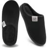 imageMens and Womens Classic Memory Foam Slippers Comfort Plush Lining House Shoes for Indoor ampamp OutdoorBlack