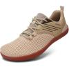 imageWateLves Barefoot WideToe Water Shoes for Womens Mens Minimalist Breathable Beach Shoe with Zero Drop Sole088beige