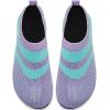 imageWateLves Barefoot Water Shoes for Women Men Travel Slippers Socks House Shoes QuickDry Aqua Socks for Beach Swim Pilates Yoga Dancing Camping Must Haves715Purple Green