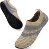 imageWateLves Barefoot Water Shoes for Women Men Travel Slippers Socks House Shoes QuickDry Aqua Socks for Beach Swim Pilates Yoga Dancing Camping Must Haves715Beige