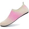imageWateLves Barefoot Water Shoes for Women Men Travel Slippers Socks House Shoes QuickDry Aqua Socks for Beach Swim Pilates Yoga Dancing Camping Must Haves248BeigePink