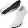 imageWateLves Barefoot Water Shoes for Women Men Travel Slippers Socks House Shoes QuickDry Aqua Socks for Beach Swim Pilates Yoga Dancing Camping Must Haves344White