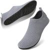 imageWateLves Barefoot Water Shoes for Women Men Travel Slippers Socks House Shoes QuickDry Aqua Socks for Beach Swim Pilates Yoga Dancing Camping Must Haves344Gray