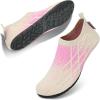 imageWateLves Barefoot Water Shoes for Women Men Travel Slippers Socks House Shoes QuickDry Aqua Socks for Beach Swim Pilates Yoga Dancing Camping Must Haves248BeigePink