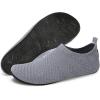 imageWateLves Barefoot Water Shoes for Women Men Travel Slippers Socks House Shoes QuickDry Aqua Socks for Beach Swim Pilates Yoga Dancing Camping Must Haves344Gray