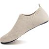 imageWateLves Barefoot Water Shoes for Women Men Travel Slippers Socks House Shoes QuickDry Aqua Socks for Beach Swim Pilates Yoga Dancing Camping Must Haves344Beige