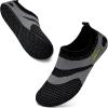 imageWateLves Barefoot Water Shoes for Women Men Travel Slippers Socks House Shoes QuickDry Aqua Socks for Beach Swim Pilates Yoga Dancing Camping Must Haves715Black Gray