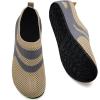 imageWateLves Barefoot Water Shoes for Women Men Travel Slippers Socks House Shoes QuickDry Aqua Socks for Beach Swim Pilates Yoga Dancing Camping Must Haves715Beige