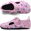 imageWateLves Kids Water Shoes Toddler Barefoot Swim Beach Shoes Girls Boys Breathable Quick Dry Aqua SocksFish Scales