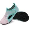 imageWateLves Kids Water Shoes Toddler Barefoot Swim Beach Shoes Girls Boys Breathable Quick Dry Aqua SocksPink Green