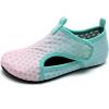 imageWateLves Kids Water Shoes Toddler Barefoot Swim Beach Shoes Girls Boys Breathable Quick Dry Aqua SocksPink Green