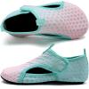 imageWateLves Kids Water Shoes Toddler Barefoot Swim Beach Shoes Girls Boys Breathable Quick Dry Aqua SocksPink Green