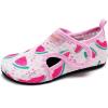 imageWateLves Kids Water Shoes Toddler Barefoot Swim Beach Shoes Girls Boys Breathable Quick Dry Aqua SocksWatermelon
