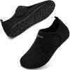 imageWateLves Kids Water Shoes Toddler Barefoot Swim Beach Shoes Girls Boys Breathable Quick Dry Aqua SocksBlack