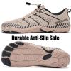 imageWateLves Barefoot Water Shoes Women Men Anti Slip Wide Toe Breathable Walking Shoes Minimalist Zero Drop Sneakers for Beach Travel HikingAbeige