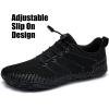imageWateLves Barefoot Water Shoes Women Men Anti Slip Wide Toe Breathable Walking Shoes Minimalist Zero Drop Sneakers for Beach Travel HikingAblack