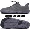 imageWateLves Barefoot Water Shoes Women Men Anti Slip Wide Toe Breathable Walking Shoes Minimalist Zero Drop Sneakers for Beach Travel HikingAdark Grey