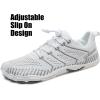imageWateLves Barefoot Water Shoes Women Men Anti Slip Wide Toe Breathable Walking Shoes Minimalist Zero Drop Sneakers for Beach Travel HikingAwhiteGrey