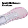 imageWateLves Barefoot Water Shoes Women Men Anti Slip Wide Toe Breathable Walking Shoes Minimalist Zero Drop Sneakers for Beach Travel HikingAwhitePink