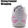 imageWateLves Barefoot Water Shoes Women Men Anti Slip Wide Toe Breathable Walking Shoes Minimalist Zero Drop Sneakers for Beach Travel HikingAwhitePink