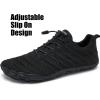 imageWateLves Barefoot Water Shoes Women Men Anti Slip Wide Toe Breathable Walking Shoes Minimalist Zero Drop Sneakers for Beach Travel HikingBblack