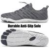 imageWateLves Barefoot Water Shoes Women Men Anti Slip Wide Toe Breathable Walking Shoes Minimalist Zero Drop Sneakers for Beach Travel HikingBgrey