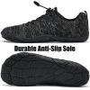 imageWateLves Barefoot Water Shoes Women Men Anti Slip Wide Toe Breathable Walking Shoes Minimalist Zero Drop Sneakers for Beach Travel HikingBmix Grey