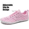 imageWateLves Barefoot Water Shoes Women Men Anti Slip Wide Toe Breathable Walking Shoes Minimalist Zero Drop Sneakers for Beach Travel HikingBpink