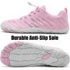 imageWateLves Barefoot Water Shoes Women Men Anti Slip Wide Toe Breathable Walking Shoes Minimalist Zero Drop Sneakers for Beach Travel HikingBpink