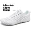 imageWateLves Barefoot Water Shoes Women Men Anti Slip Wide Toe Breathable Walking Shoes Minimalist Zero Drop Sneakers for Beach Travel HikingBwhite