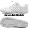 imageWateLves Barefoot Water Shoes Women Men Anti Slip Wide Toe Breathable Walking Shoes Minimalist Zero Drop Sneakers for Beach Travel HikingBwhite