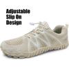 imageWateLves Barefoot Water Shoes Women Men Breathable Wide Width Toe Box Beach Walking Shoes Comfortable Slip On Minimalist Sneakers for Travel HikingAbeige