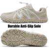imageWateLves Barefoot Water Shoes Women Men Breathable Wide Width Toe Box Beach Walking Shoes Comfortable Slip On Minimalist Sneakers for Travel HikingAbeige