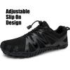 imageWateLves Barefoot Water Shoes Women Men Breathable Wide Width Toe Box Beach Walking Shoes Comfortable Slip On Minimalist Sneakers for Travel HikingAblack