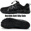 imageWateLves Barefoot Water Shoes Women Men Breathable Wide Width Toe Box Beach Walking Shoes Comfortable Slip On Minimalist Sneakers for Travel HikingAblack