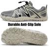imageWateLves Barefoot Water Shoes Women Men Breathable Wide Width Toe Box Beach Walking Shoes Comfortable Slip On Minimalist Sneakers for Travel HikingAwhiteGrey