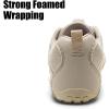 imageWateLves Barefoot Water Shoes Women Men Breathable Wide Width Toe Box Beach Walking Shoes Comfortable Slip On Minimalist Sneakers for Travel HikingBbeige