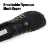 imageWateLves Barefoot Water Shoes Women Men Breathable Wide Width Toe Box Beach Walking Shoes Comfortable Slip On Minimalist Sneakers for Travel HikingBblackGreen