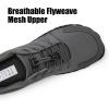 imageWateLves Barefoot Water Shoes Women Men Breathable Wide Width Toe Box Beach Walking Shoes Comfortable Slip On Minimalist Sneakers for Travel HikingBdark Grey