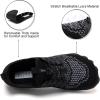 imageWateLves Barefoot Water Shoes for Women Men Quick Dry Aqua Swim Shoes for Outdoor Fishing Beach Pool Boat Surfing WalkingBlackWhite