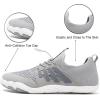 imageWateLves Barefoot Water Shoes for Women Men Quick Dry Aqua Swim Shoes for Outdoor Fishing Beach Pool Boat Surfing WalkingLight Gray