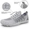 imageWateLves Barefoot Water Shoes for Women Men Quick Dry Aqua Swim Shoes for Outdoor Fishing Beach Pool Boat Surfing WalkingWhite