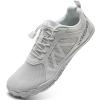 imageWateLves Barefoot Water Shoes for Women Men Wide Toe QuickDry Lightweight Mesh Breathable Aqua Shoes with Drainage Holes for Beach Swim Yoga Exercise Surf Pool BoatWhite