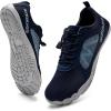 imageWateLves Barefoot Water Shoes for Women Men Wide Toe QuickDry Lightweight Mesh Breathable Aqua Shoes with Drainage Holes for Beach Swim Yoga Exercise Surf Pool BoatNavy Blue