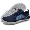 imageWateLves Barefoot Water Shoes for Women Men Wide Toe QuickDry Lightweight Mesh Breathable Aqua Shoes with Drainage Holes for Beach Swim Yoga Exercise Surf Pool BoatNavy Blue