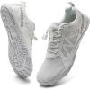 imageWateLves Barefoot Water Shoes for Women Men Wide Toe QuickDry Lightweight Mesh Breathable Aqua Shoes with Drainage Holes for Beach Swim Yoga Exercise Surf Pool BoatWhite