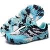 imageWateLves Barefoot Water Shoes for Women Men Wide Toe QuickDry Lightweight Mesh Breathable Aqua Shoes with Drainage Holes for Beach Swim Yoga Exercise Surf Pool BoatGreenWhite