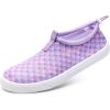 imageWateLves Water Shoes for Men and Women  QuickDry MultiPurpose Casual Water Sneakers SlipOn with Drainage Holes  Lightweight NonSlip Aqua Shoes for Outdoor Water SportsPurple Fish Scale